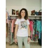 Camiseta océano. Modelo DJ72730. Color blanco con verde