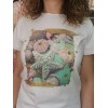 Camiseta océano. Modelo DJ72730. Color blanco con verde