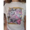 Camiseta océano. Modelo DJ72730. Color blanco con malva