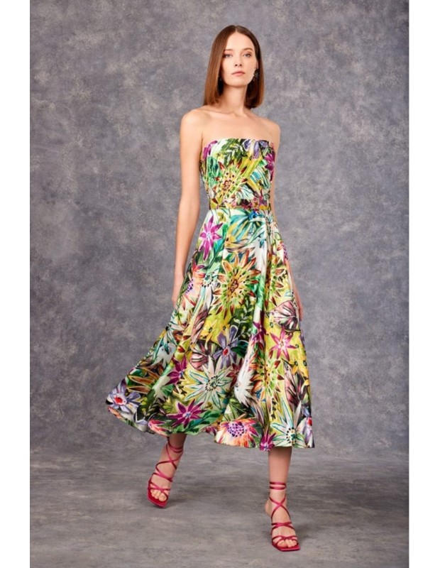 Vestido Caribe. Modelo 99635. Firma Carla Ruiz.