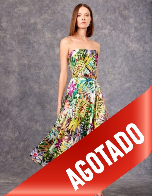 Vestido Caribe. Modelo 99635. Firma Carla Ruiz.