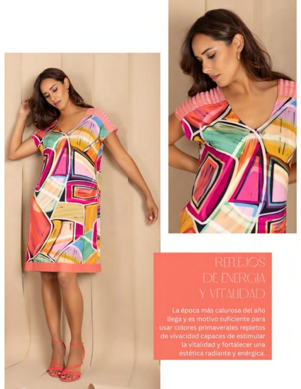 vestido naranja