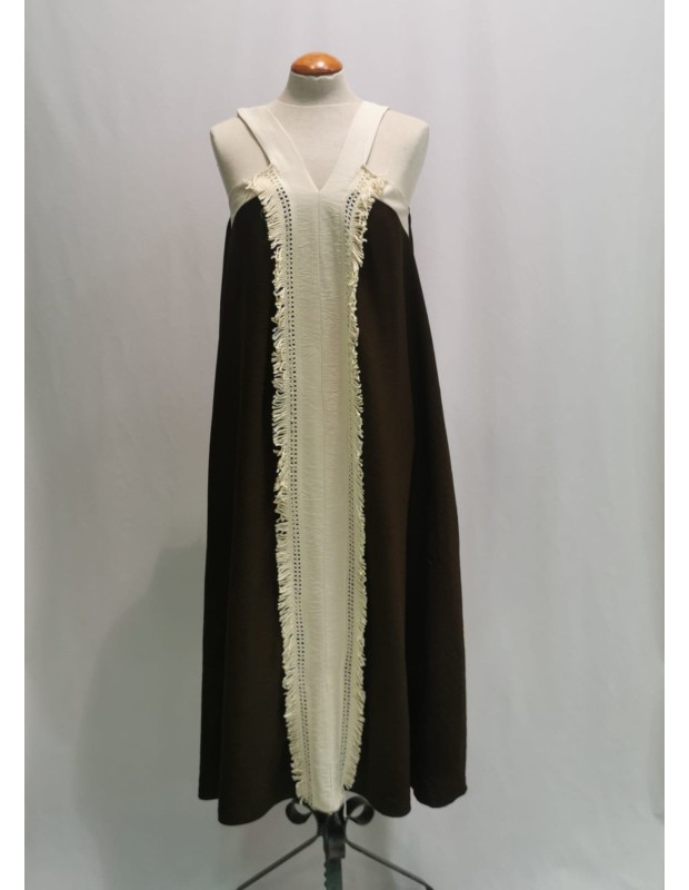 vestido flecos