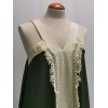 vestido flecos